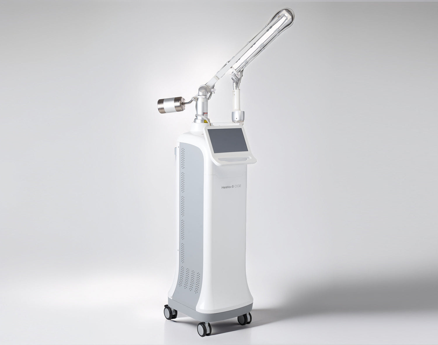 Hestia-S CO2 Fractional Laser machine photographed in a professional studio with a clean white background