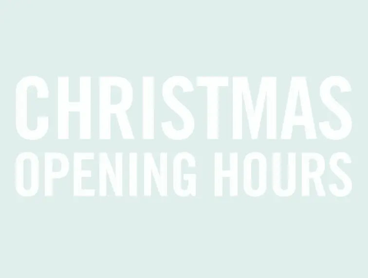 Christmas-Opening-Hours Pure Tone Aesthetics