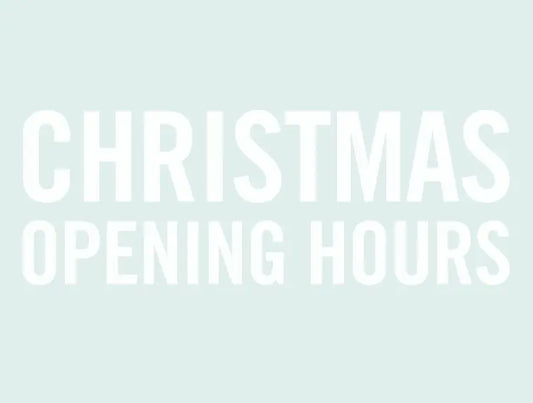 Christmas-Opening-Hours Pure Tone Aesthetics