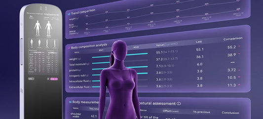 Morphiq Pro historical body analysis and progress comparison showing body composition, body measurements and trend data