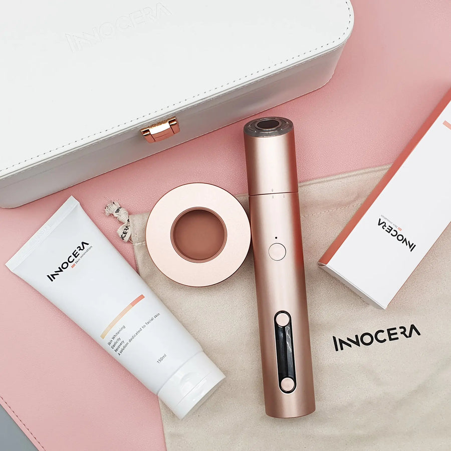 Innocera Max multi-technology skincare system with treatment accessories