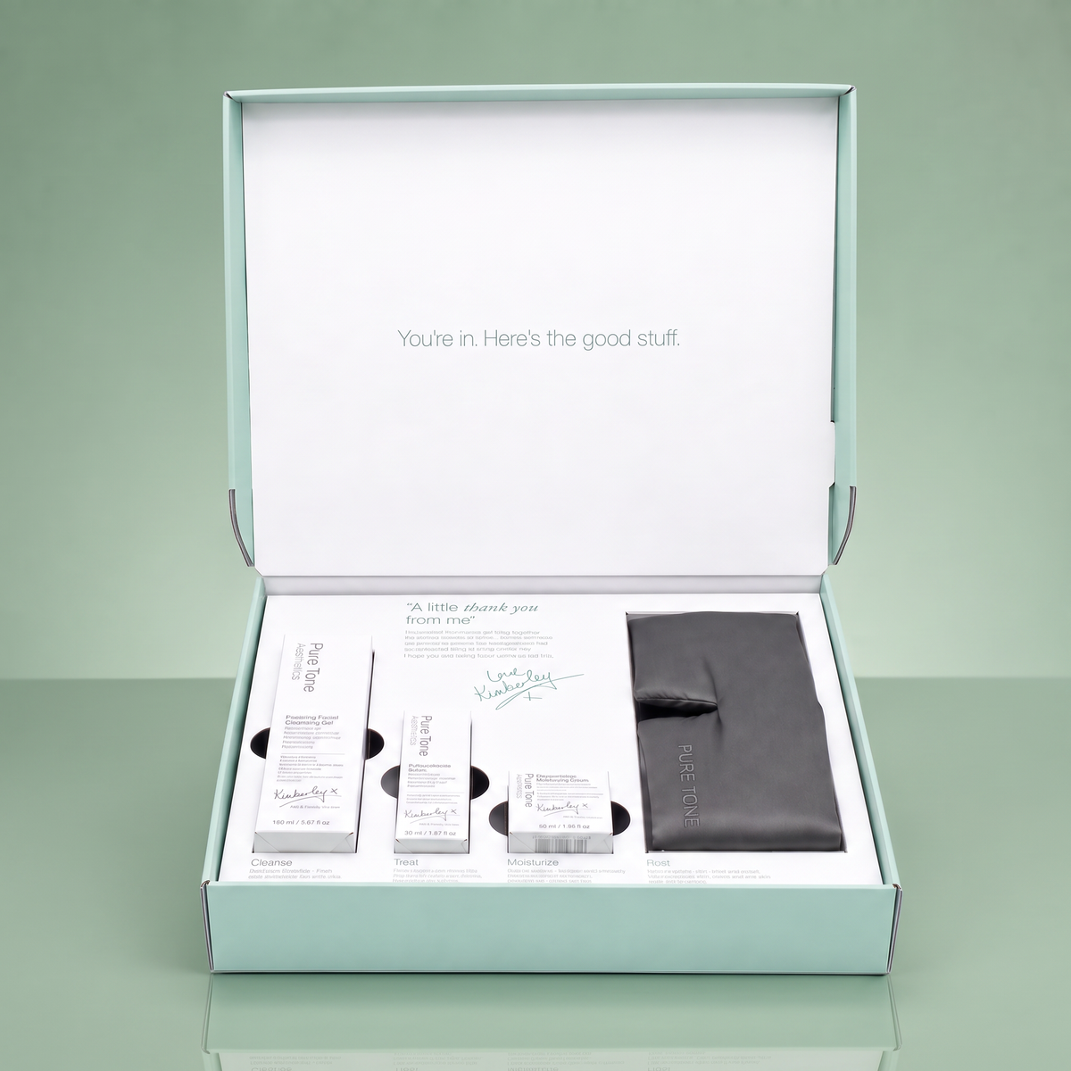 Set de regalo de cuidado de la piel Pure Tone Aesthetics x Kimberley Walsh