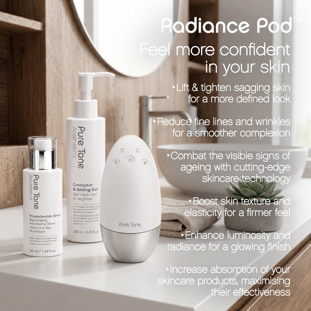 Radiance Pod™ 7-in-1 Gerät zur Hautstraffung und Gesichtstonung für zu Hause mit Kimberley Walsh