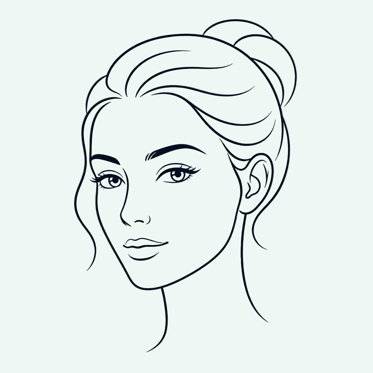 Illustration showing the jawline and cheeks as Supramax Pro EMS facial toning areas, supporting a firmer and more contoured facial appearance.