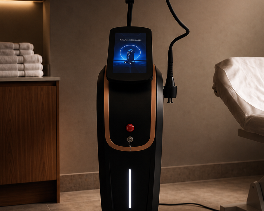 Thulium Laser Pro™ 1927nm fractional laser machine front view in a professional aesthetics clinic