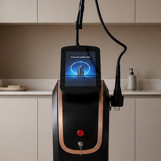 Thulium Laser Pro Dual™ professional laser machine front view in a modern aesthetics clinic